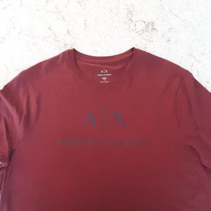 Armani Exchange T-Shirt Maroon XXL Slim